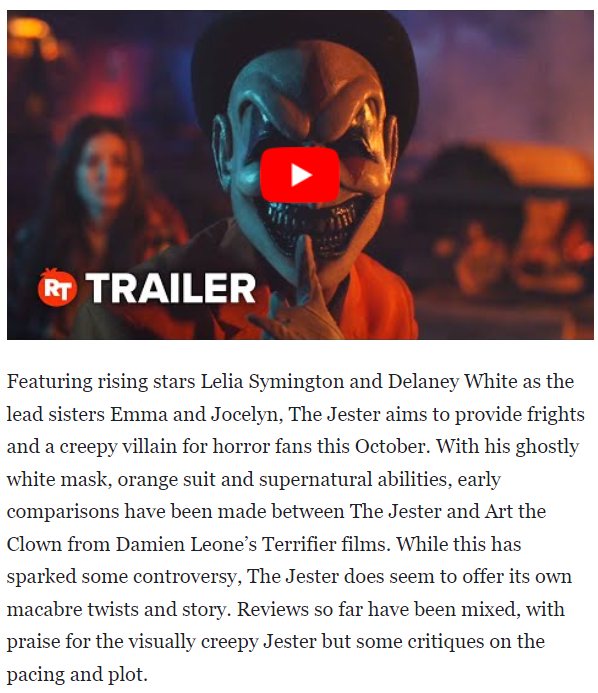 The Jester Review: Slashing Up Fresh Frights This Halloween